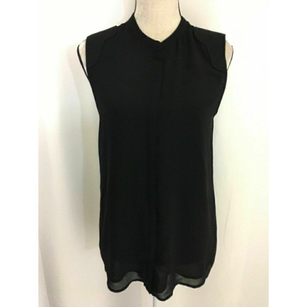 Decker Button Down Tank Top Sheer back